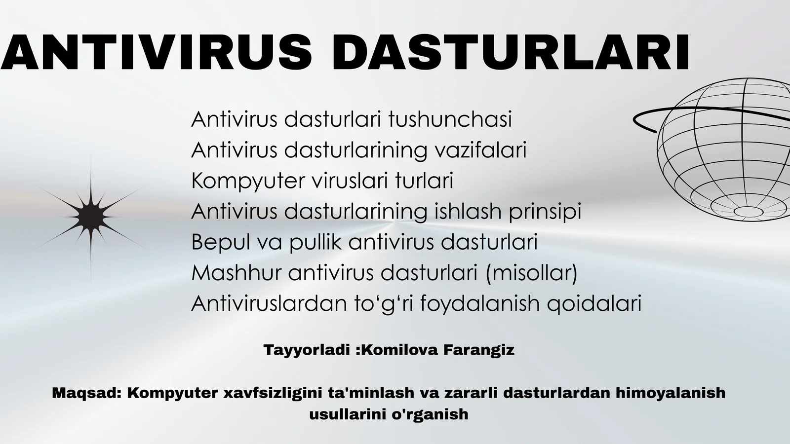ANTIVIRUS DASTURLARI