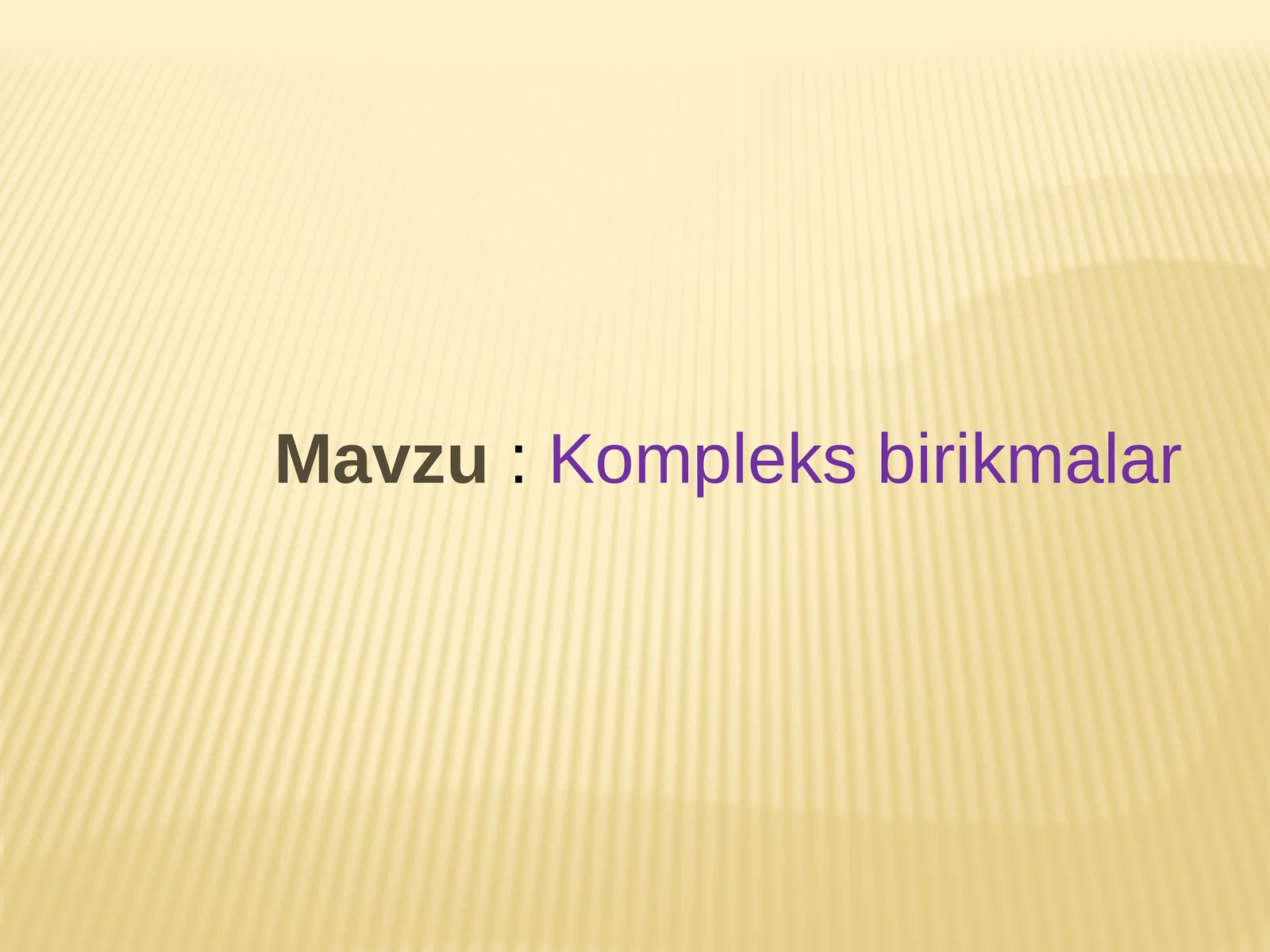 Kompleks birikmalar