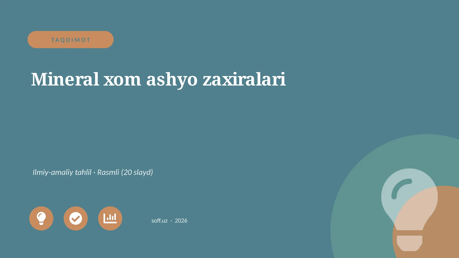 Mineral xom ashyo zaxiralari