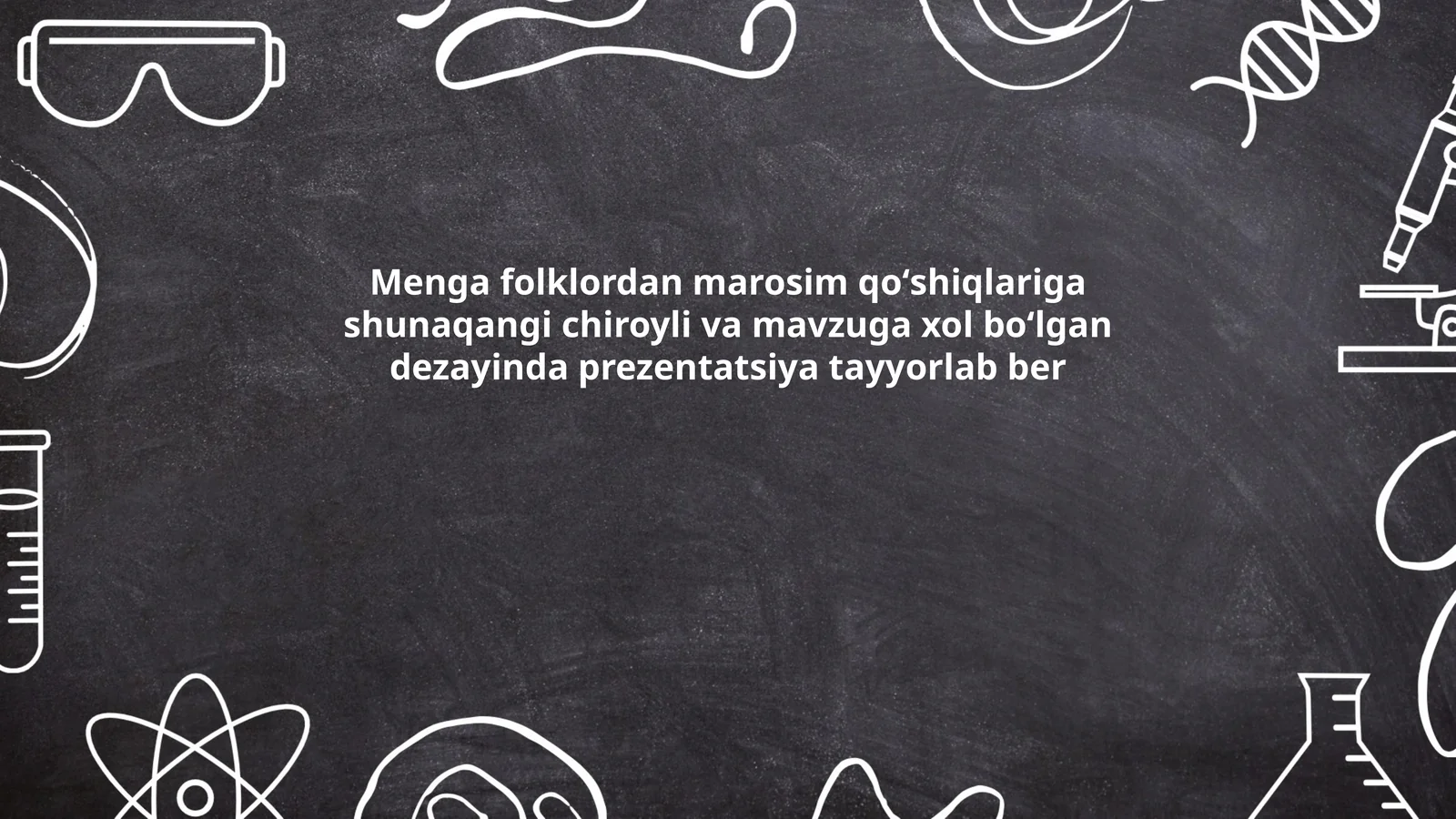 Prezentatsiya mavzusiga qo'shiq