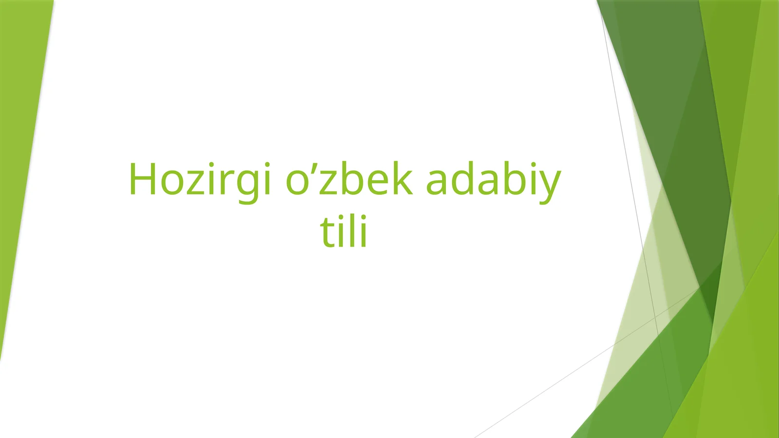 Ot so’z turkumiga oid misollar ustida ishlash