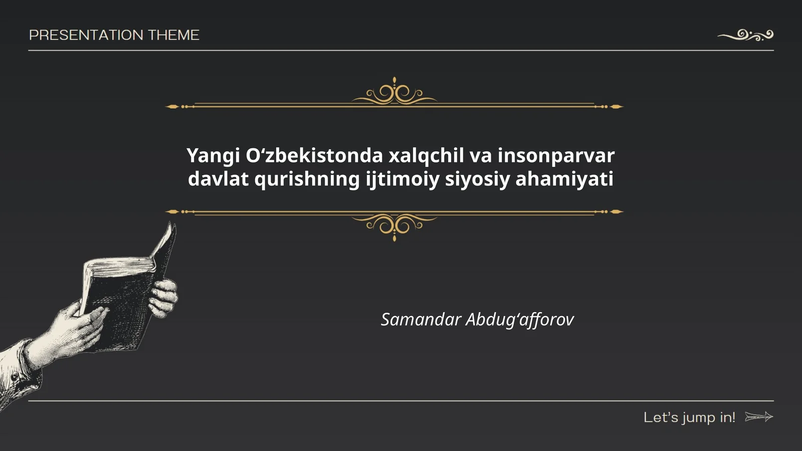 Yangi Oʻzbekistonda xalqchil va insonparvar davlat qurishning ijtimoiy siyosiy ahamiyati