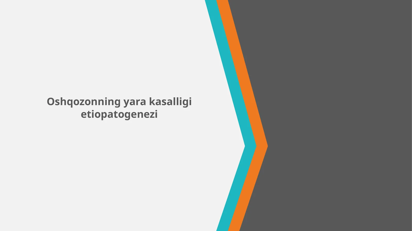 Oshqozonning yara kasalligi etiopatogenezi