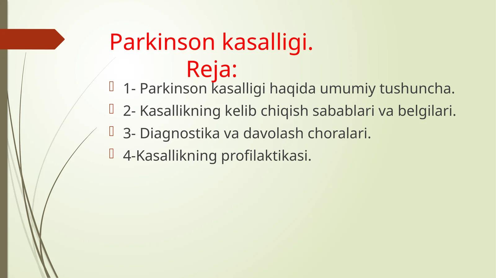 Parkinson kasalligi