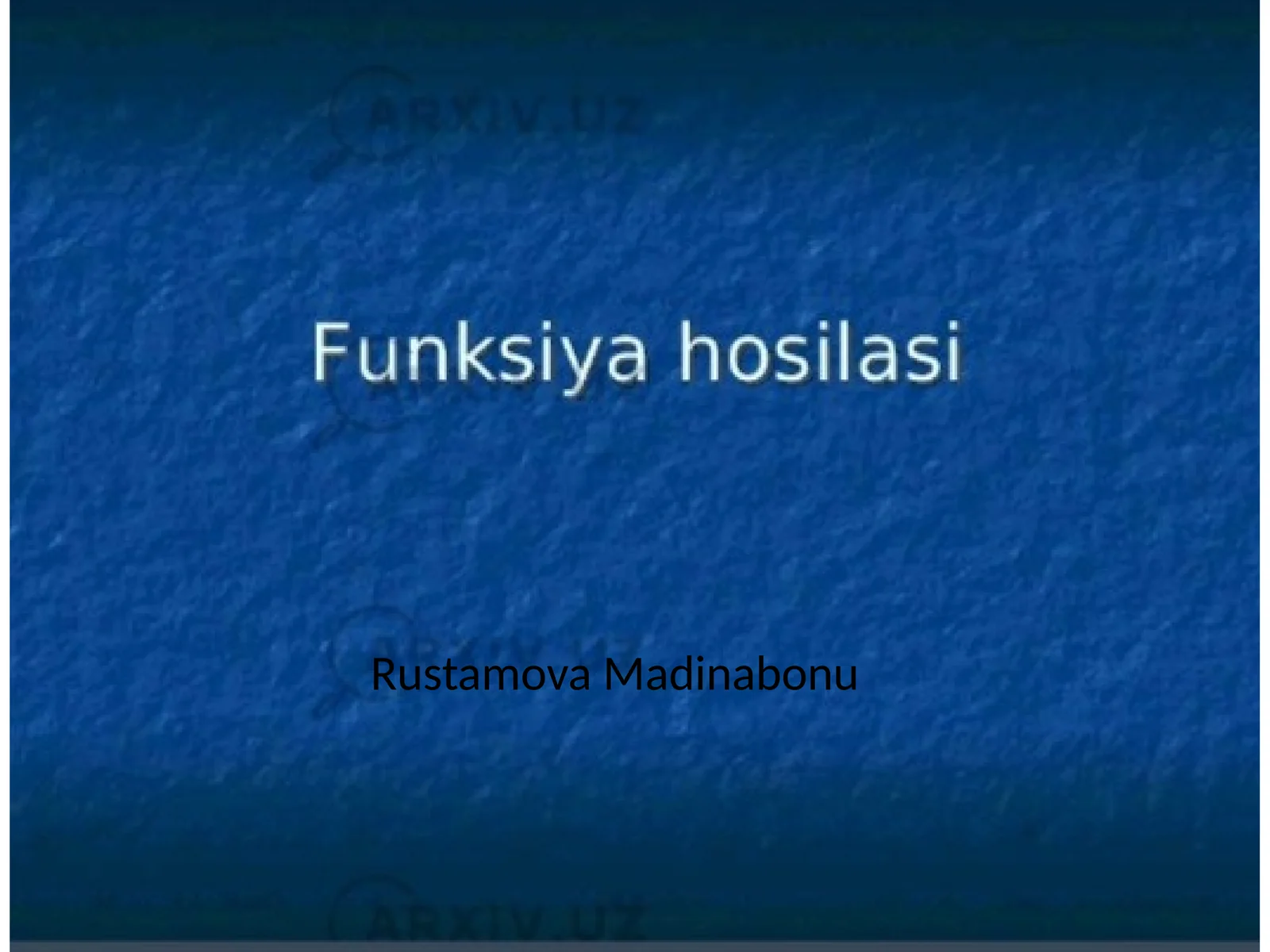 Mavzu: Ta'limshunoslik fanidan elektron darslik