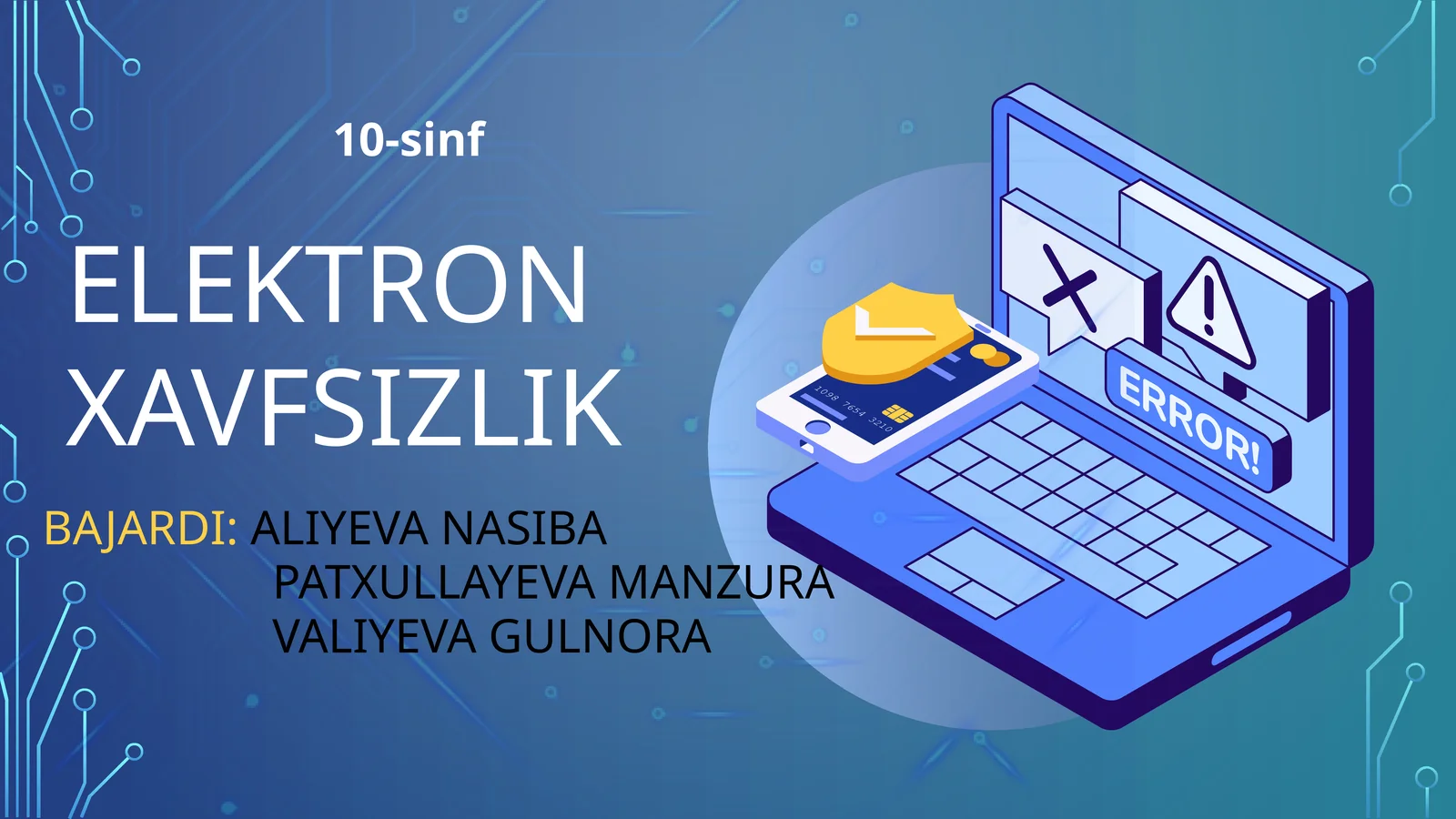 ELEKTRON XAVFSIZLIK