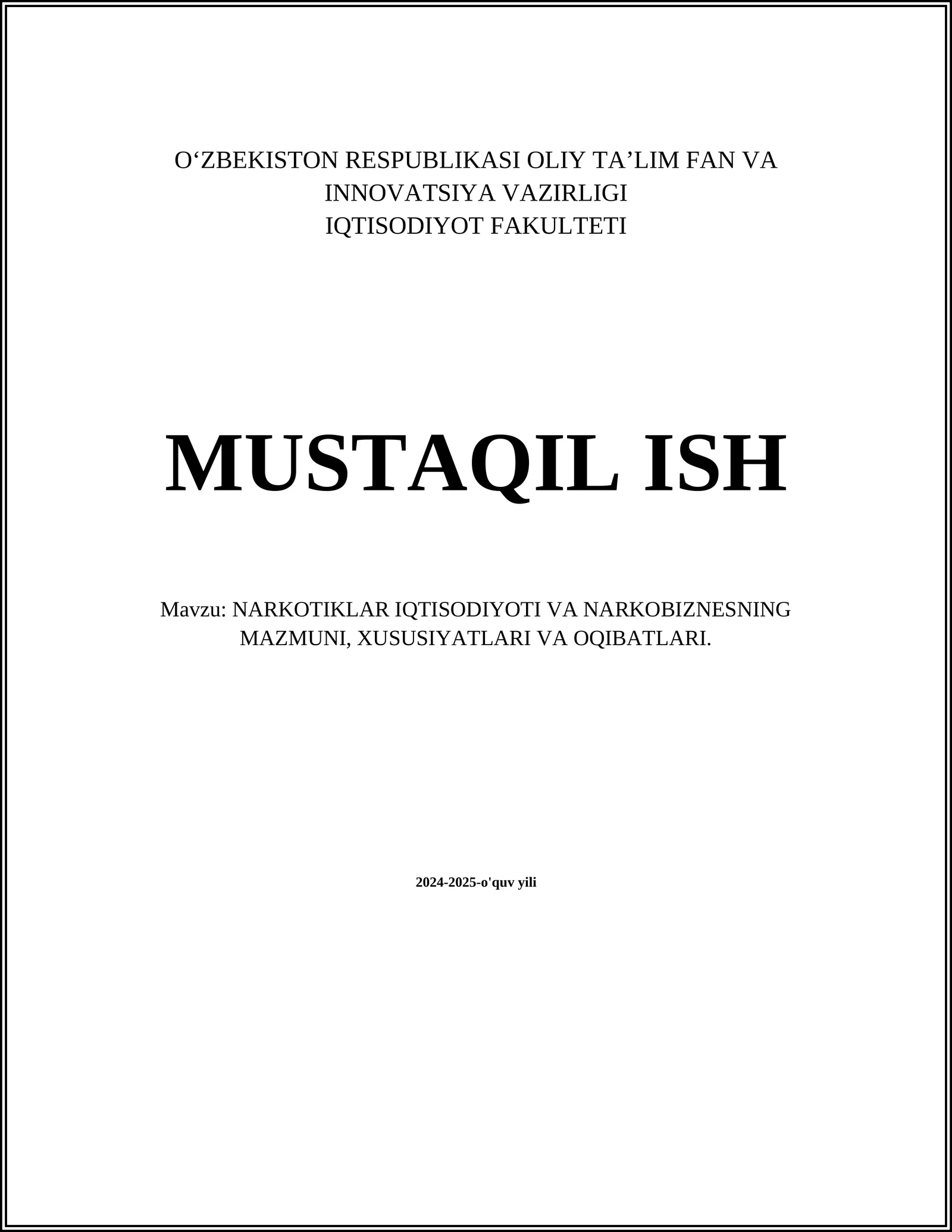 Narkotiklar iqtisodiyoti
