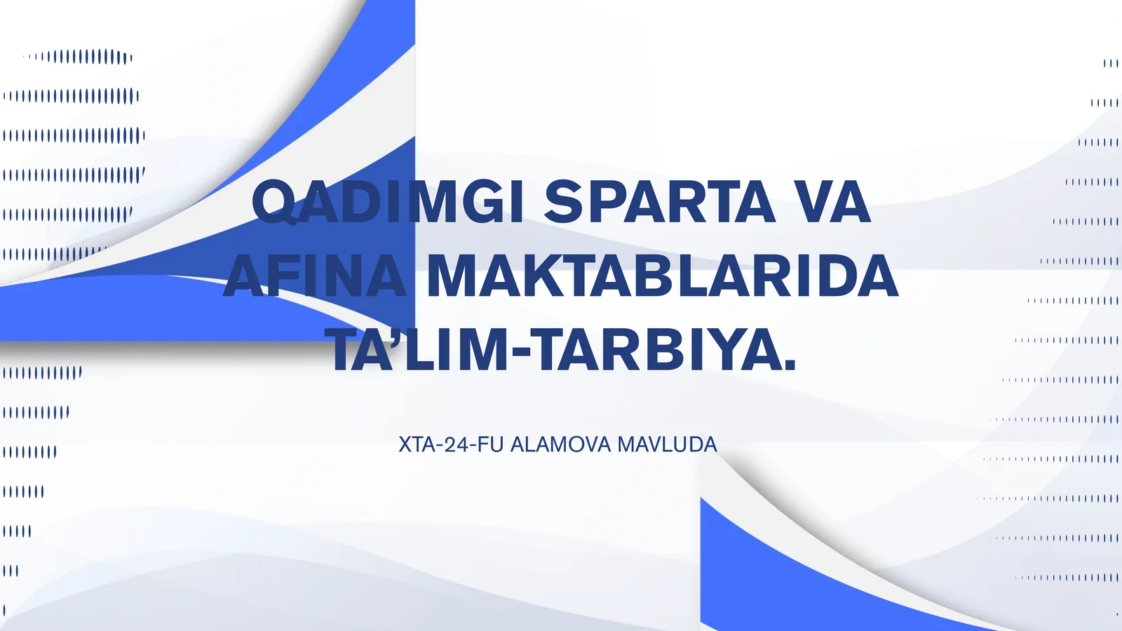 Qadimgi Sparta aca Afina maktabi