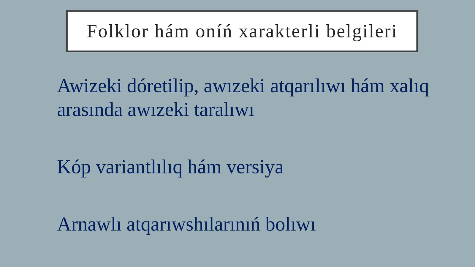 Folklorhámoníńxarakterlibelgileri
