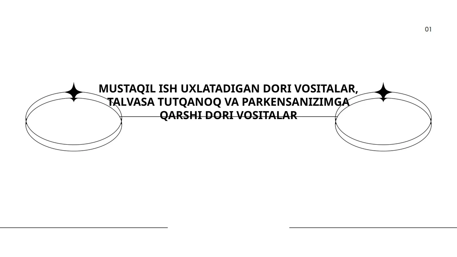 Mustaqil ish uxlash uchun dori vositalari