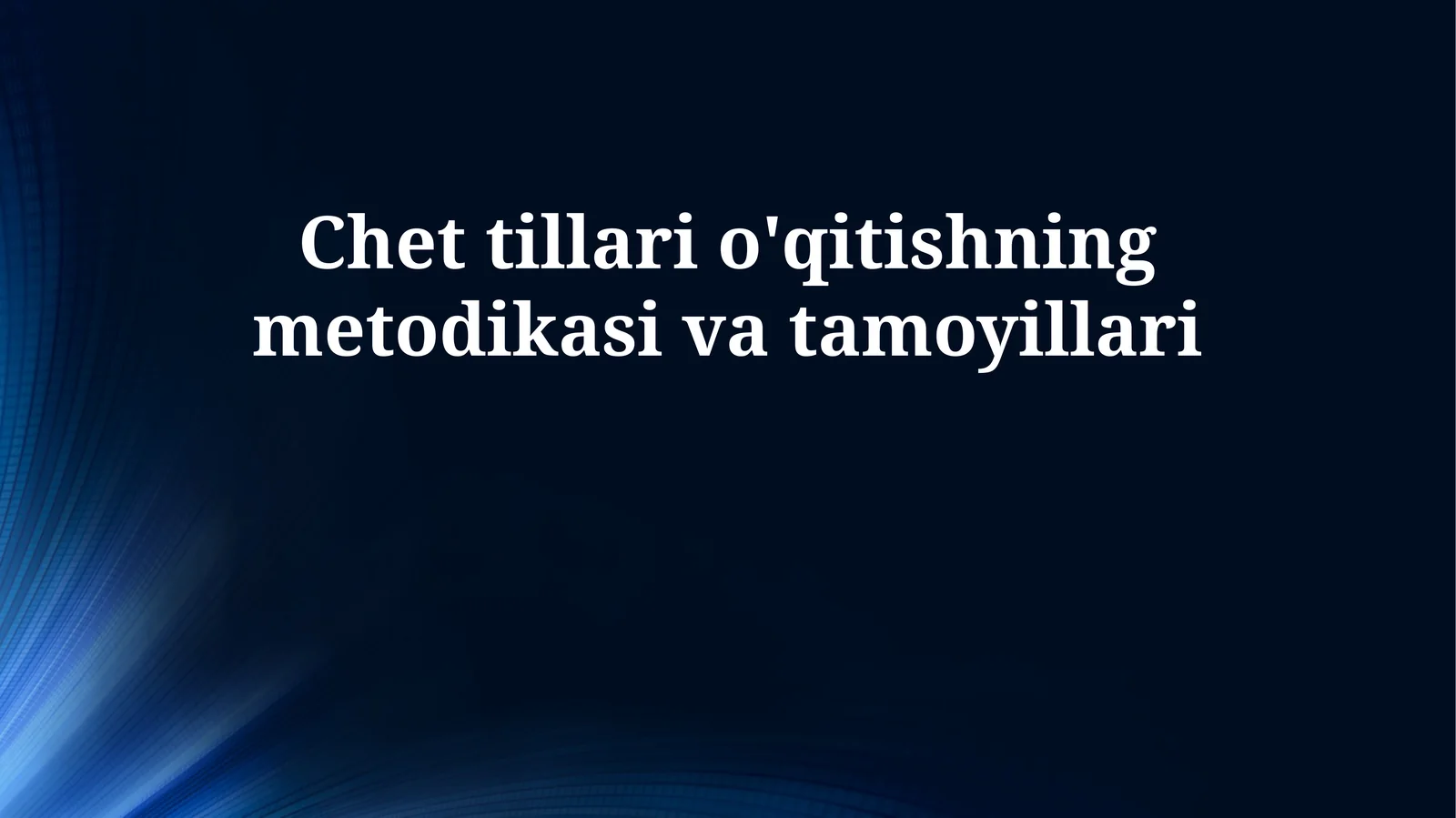 Shaxmat o'qitish metodikasi