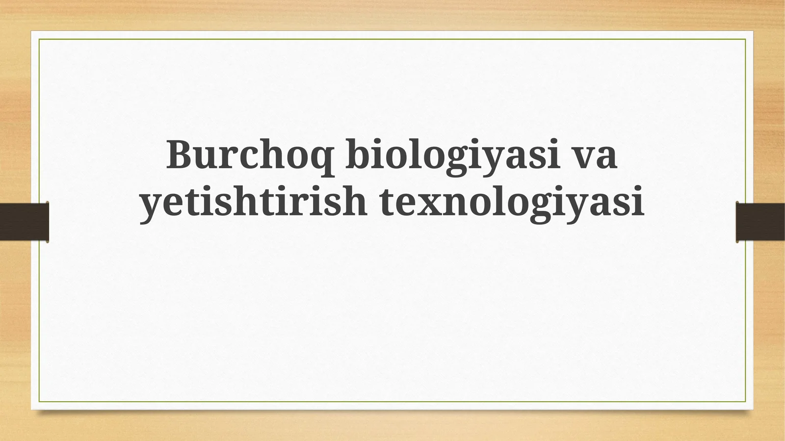 Grechka biologiyasi va yetishtirish texnologiyasi