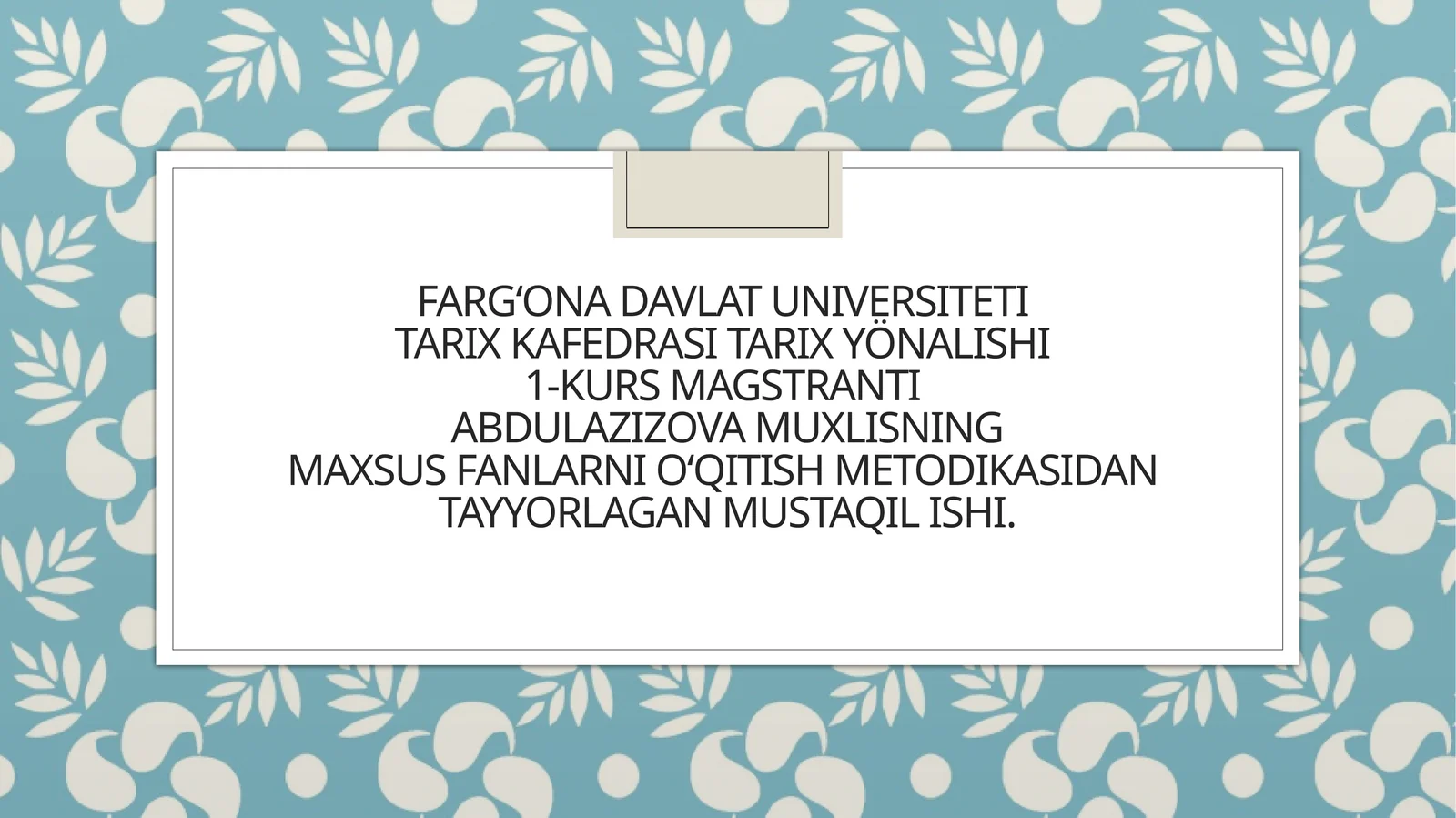 Modullar va ularning tuzilishi