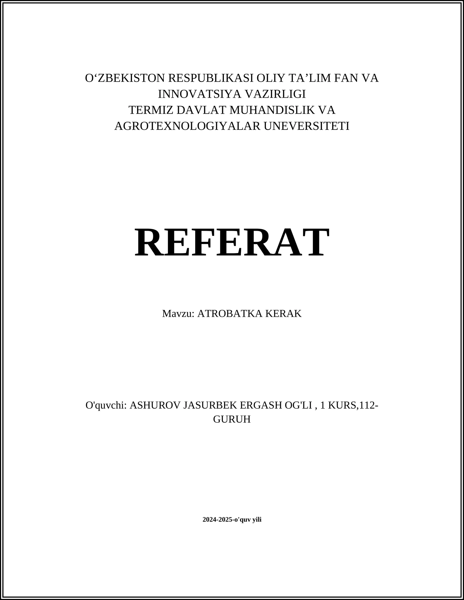 ATROBATKA KERAK