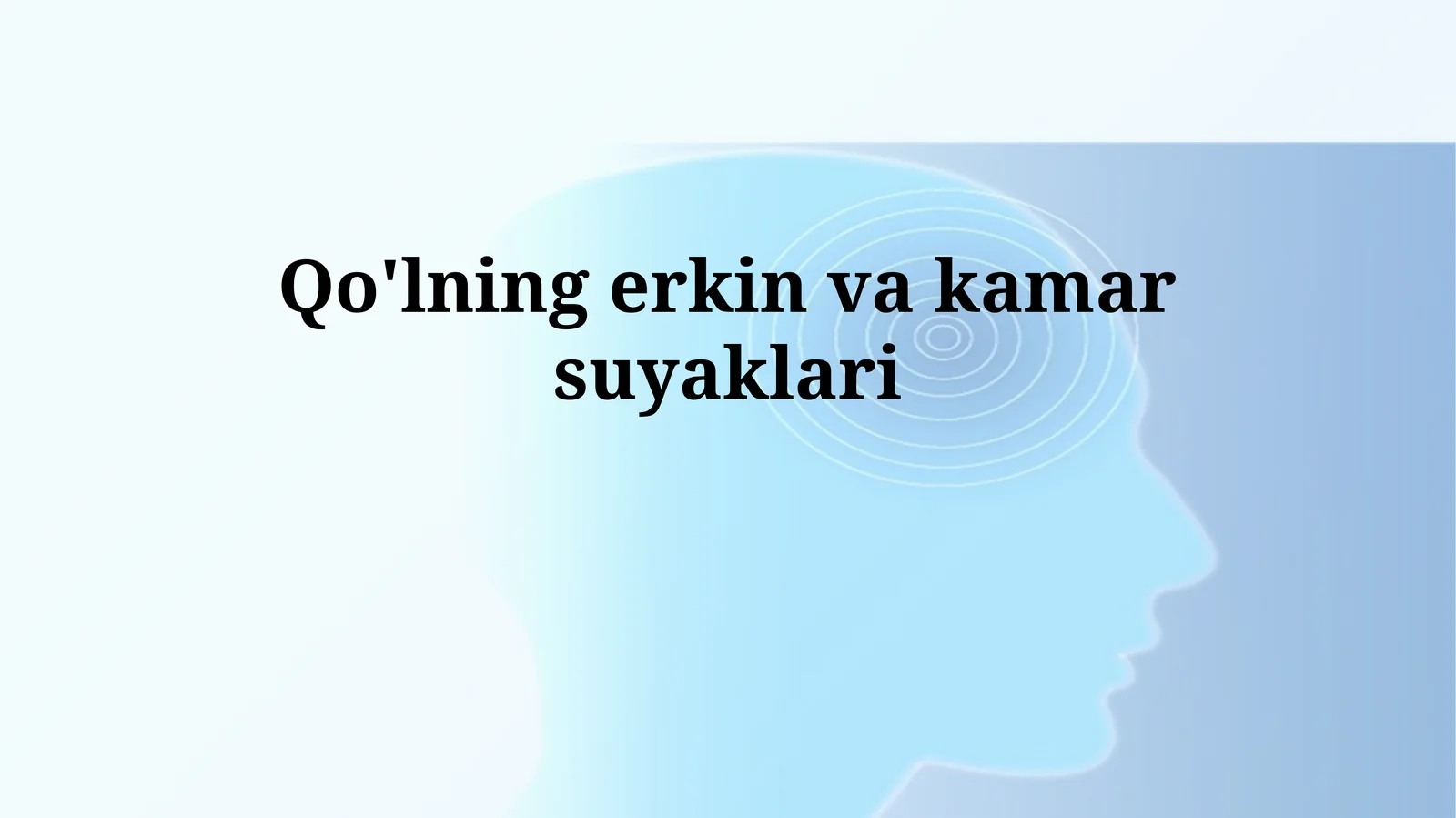 Qo'lning erkin vakamarsuyaklari