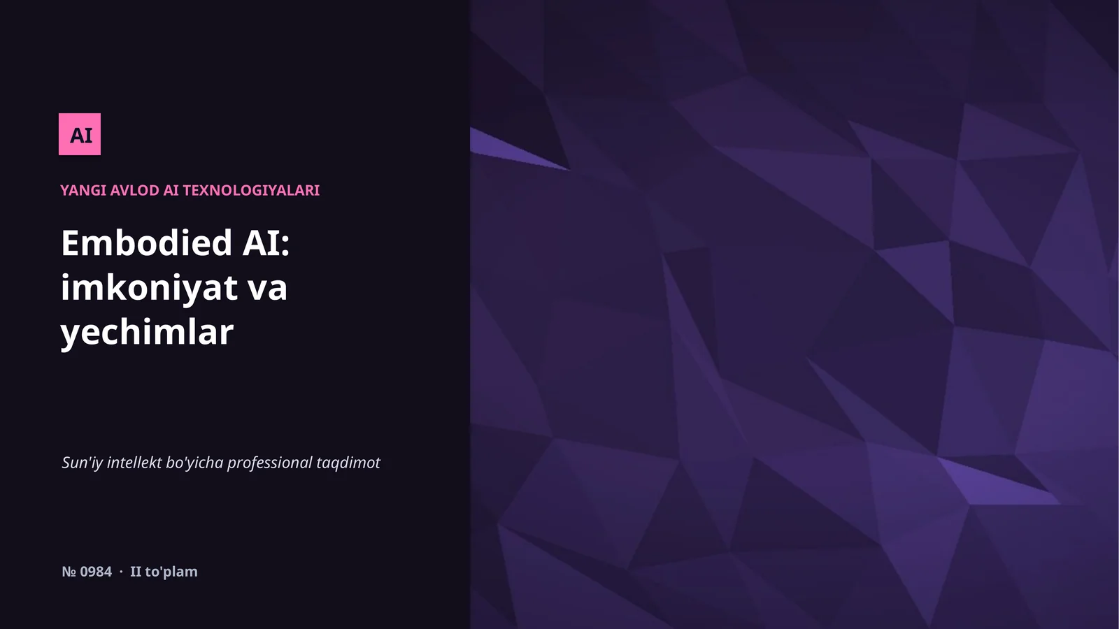 Yangi Avlod AI Texnologiyalari