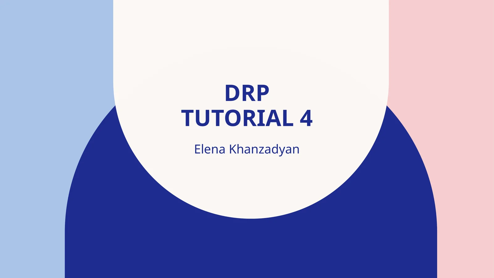 DRPTutorial 4