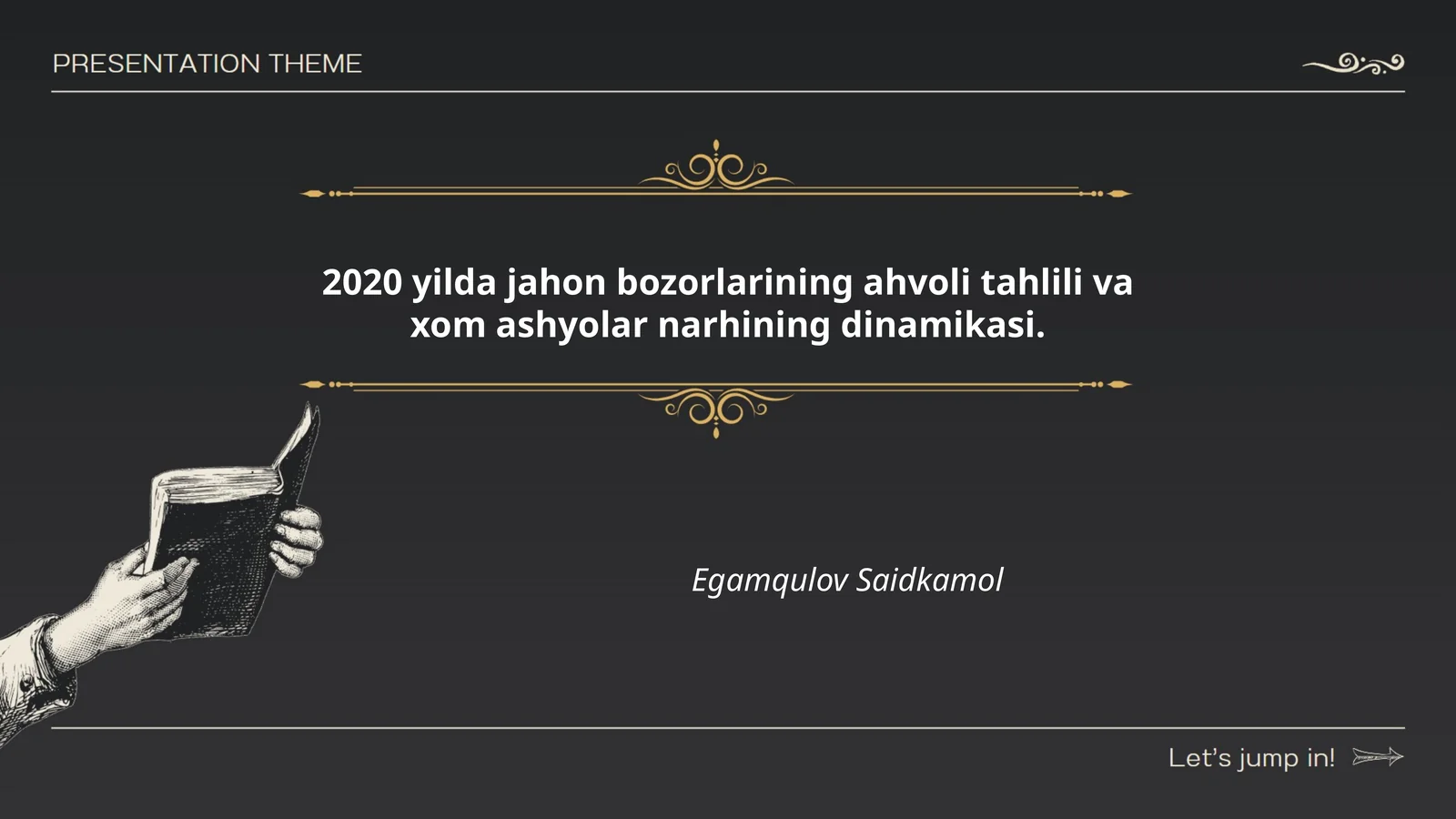 2020 yilda jahon bozorlarining ahvoli tahlili va xom ashyolar narhining dinamikasi