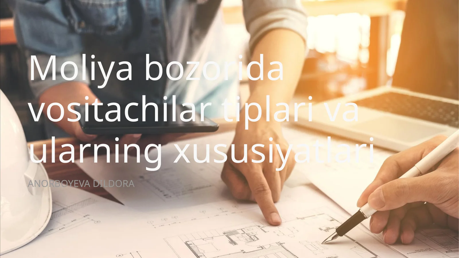Moliya bozorida vositachilar tiplari va ularning xususiyatlari