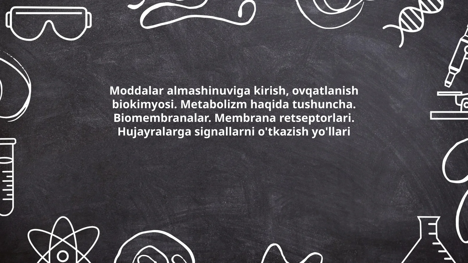 Metabolizm haqida tushuncha