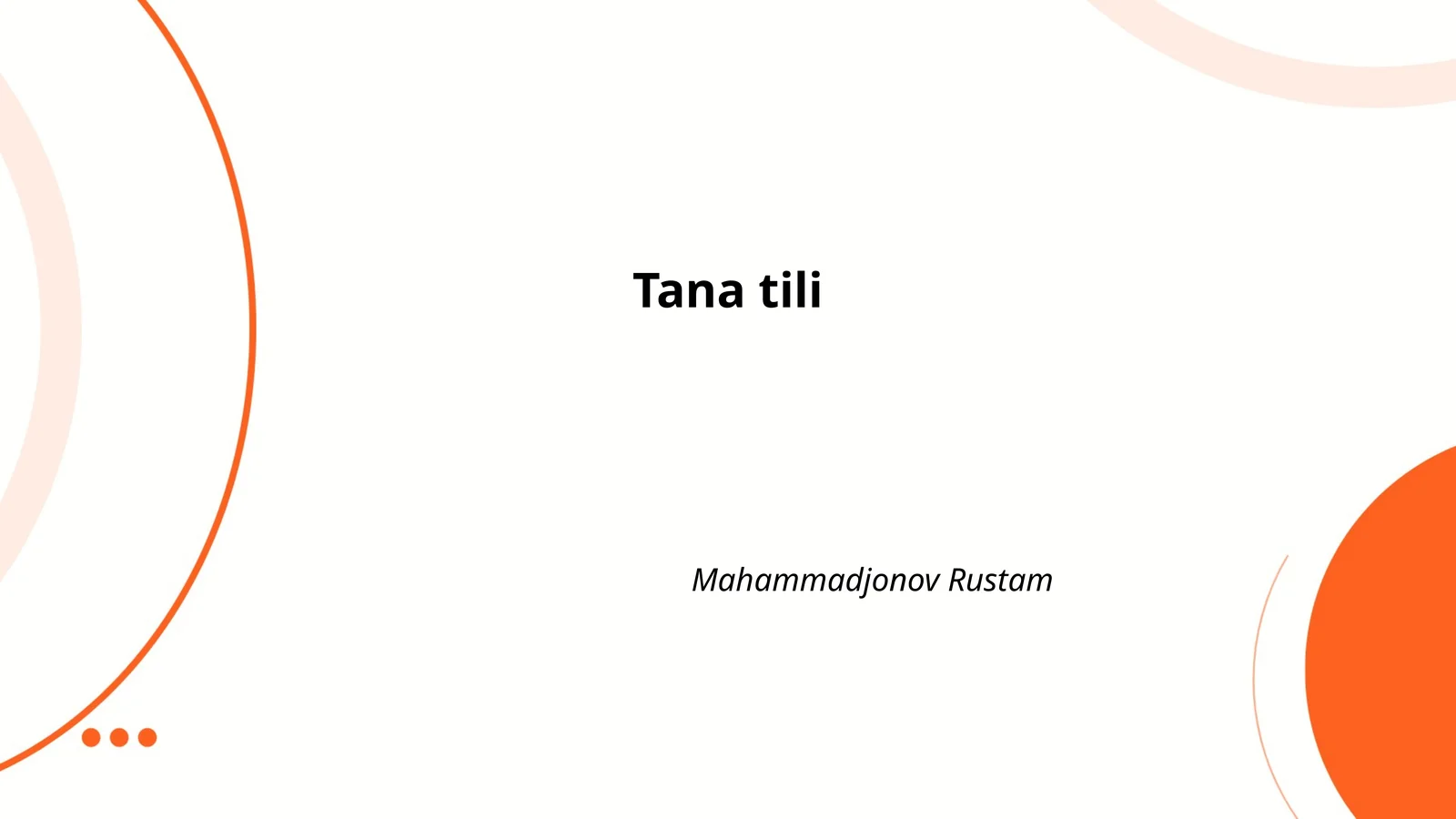 Tana tili