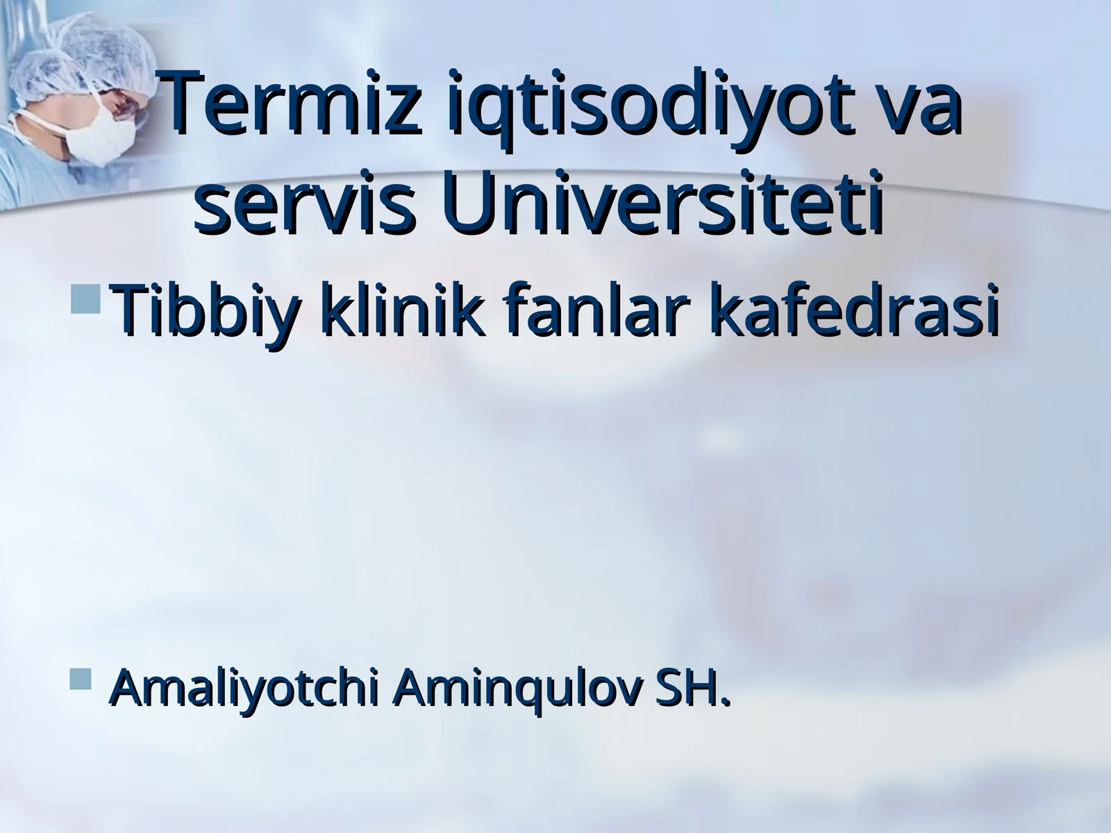 Xirurg qo‘lini operatsiyaga tayyorlash, ishlov berish va operatsiya maydonini tayyorlash usullari