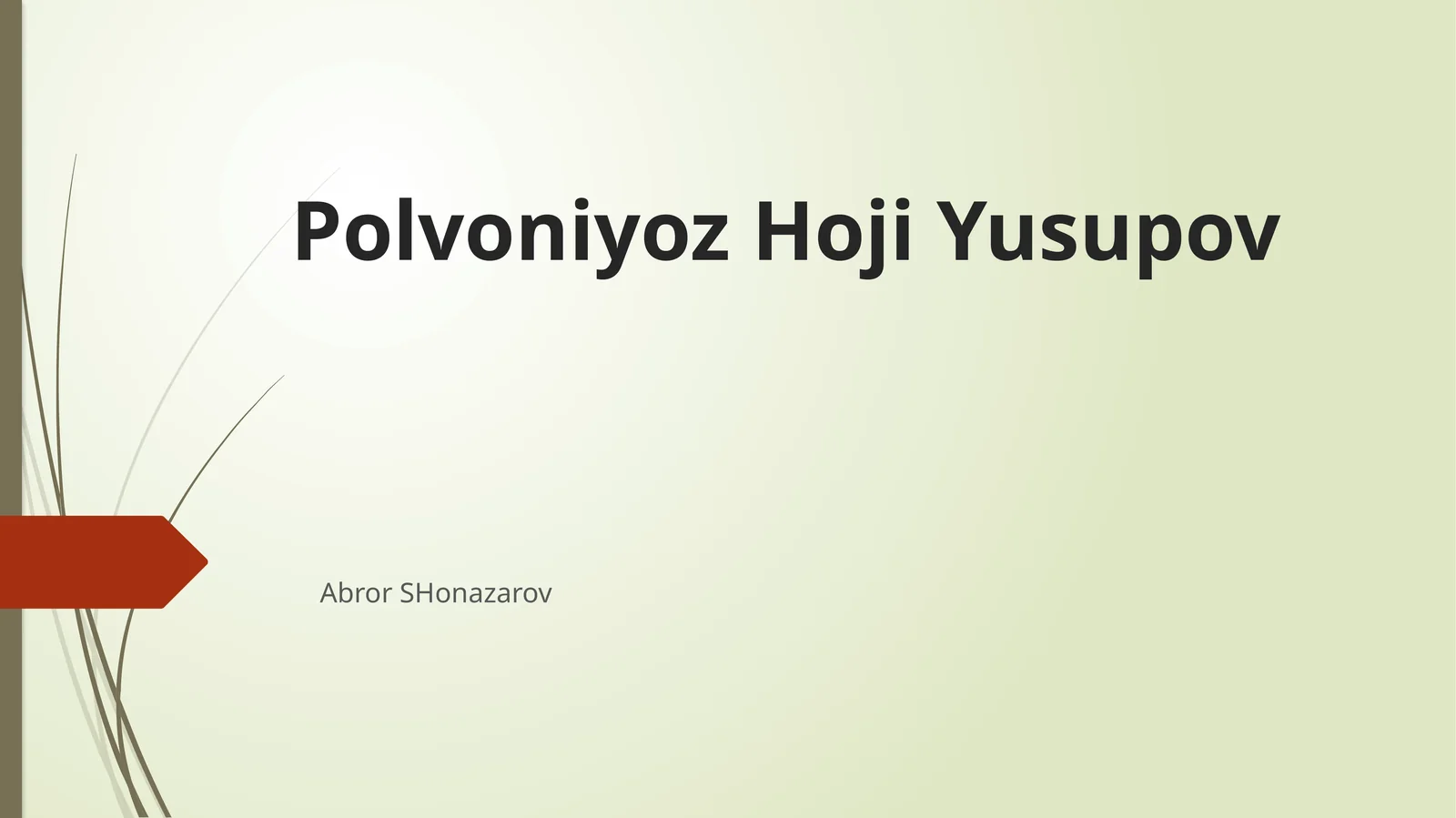 Polvonniyoz Hoji Yusupov