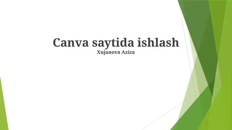 Canva Xususiyatlari va Imkoniyatlari
