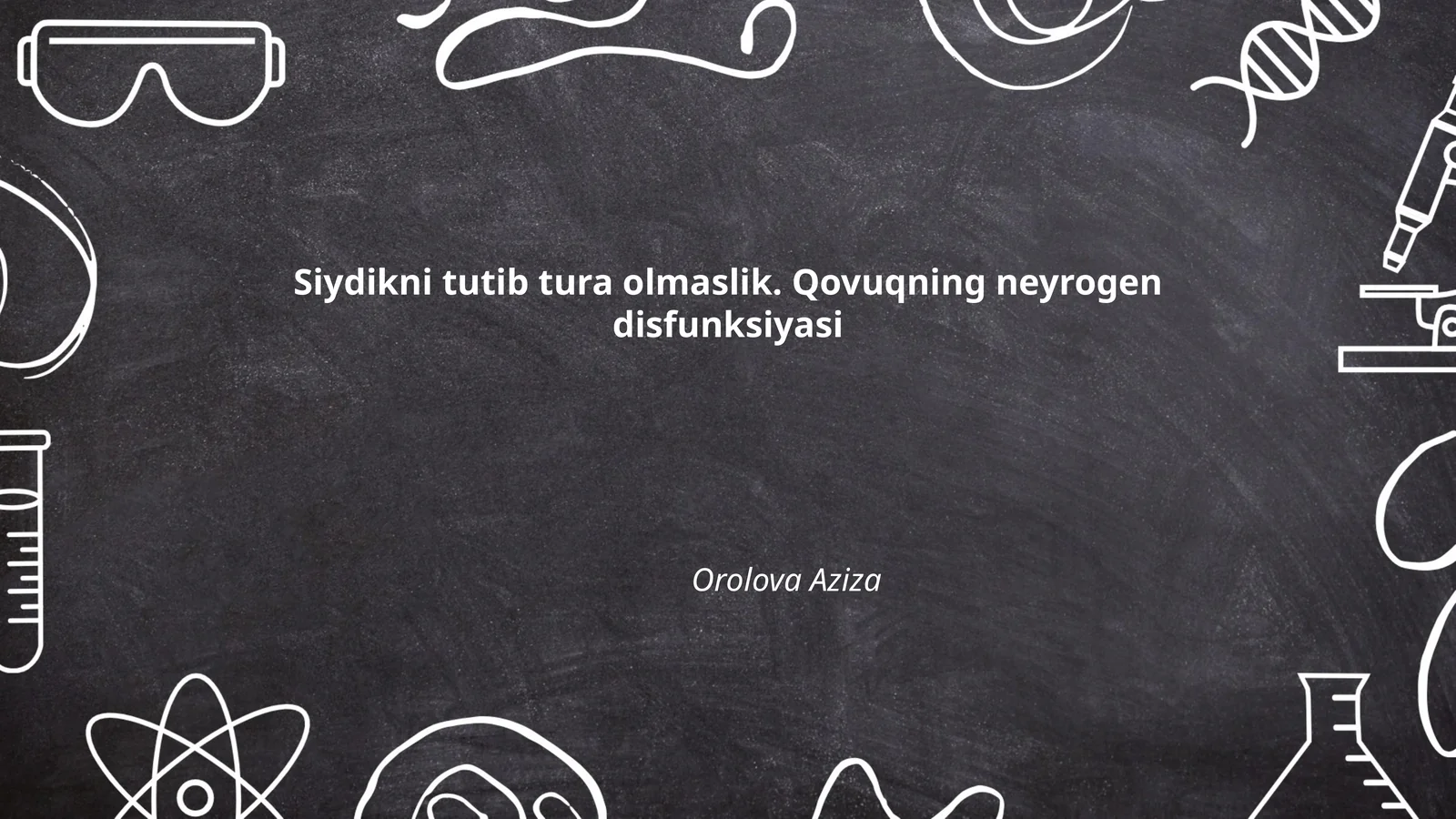 Siydikni tutib tura olmaslik. Qovuqning neyrogen disfunksiyasi