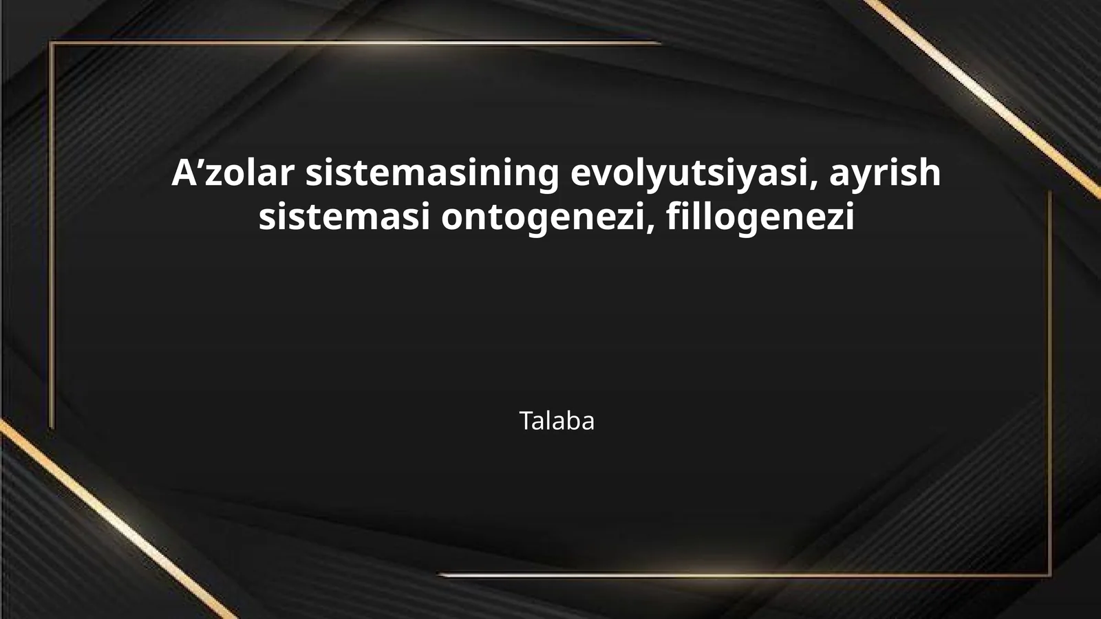 Aʼzolar sistemasining evolyutsiyasi, ayrish sistemasi ontogenezi, fillogenezi