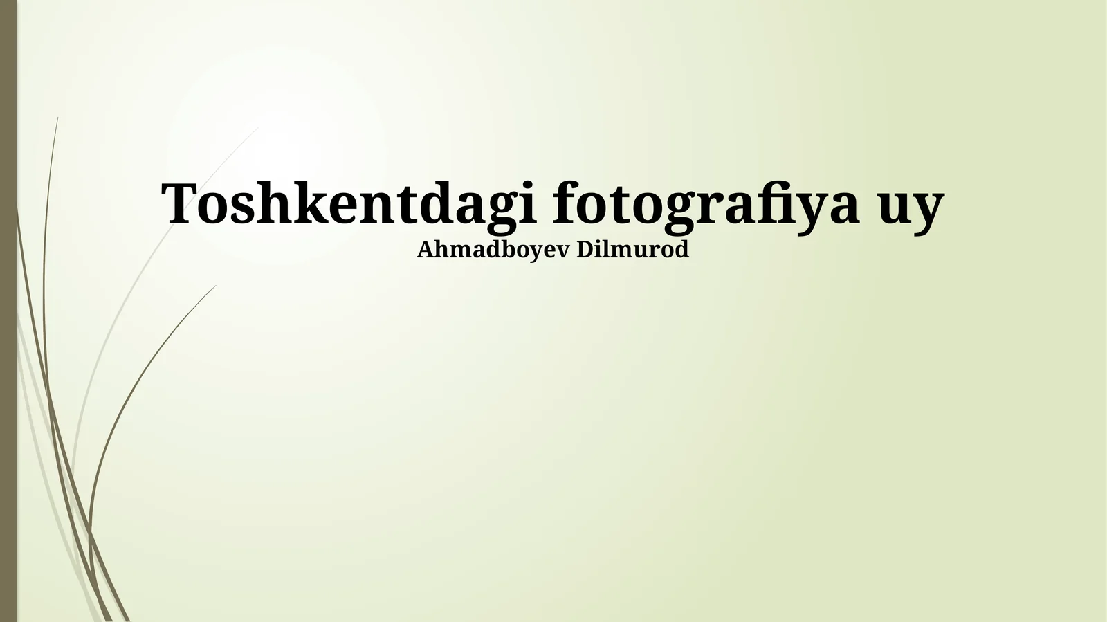 Toshkent Fotografiя Uyi: Tarix va Rivojlanish