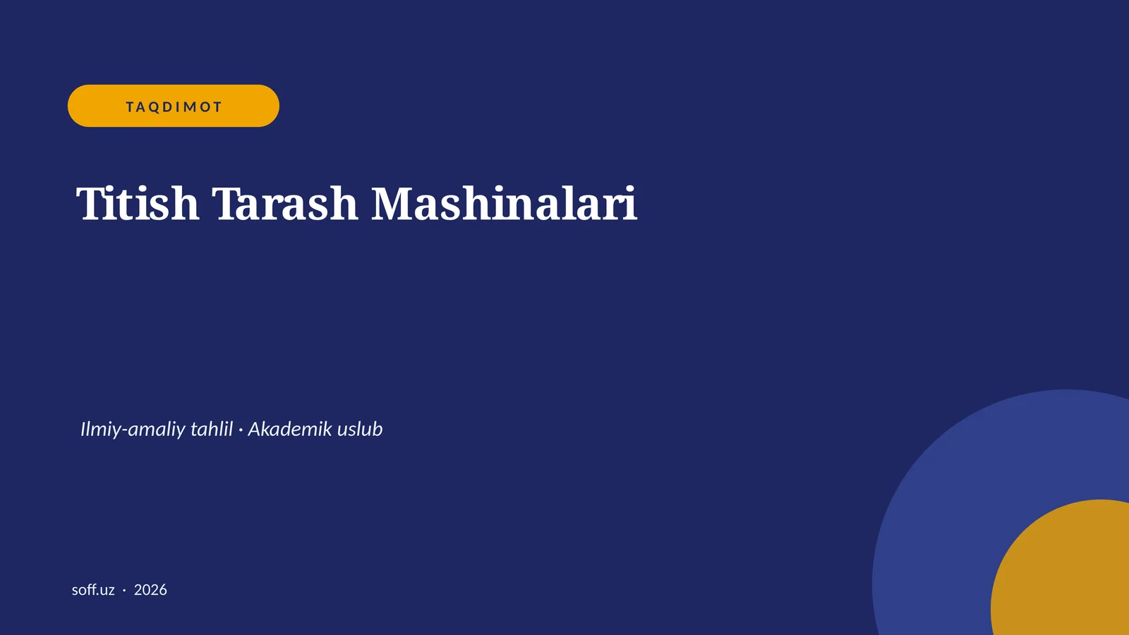 Titish Tarash Mashinalari