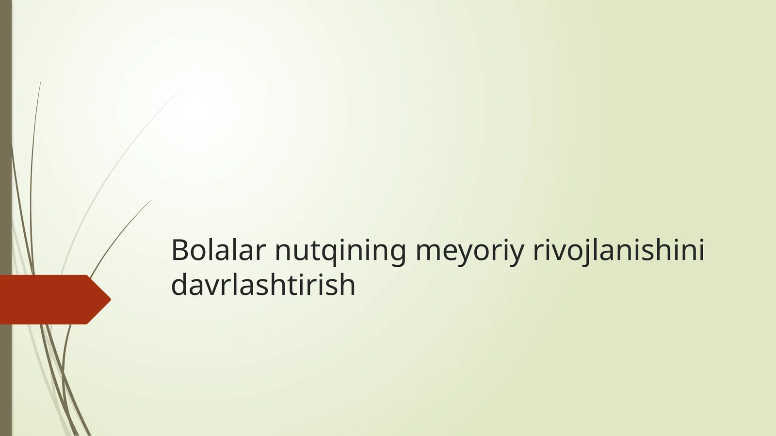 bolalar nutqining...