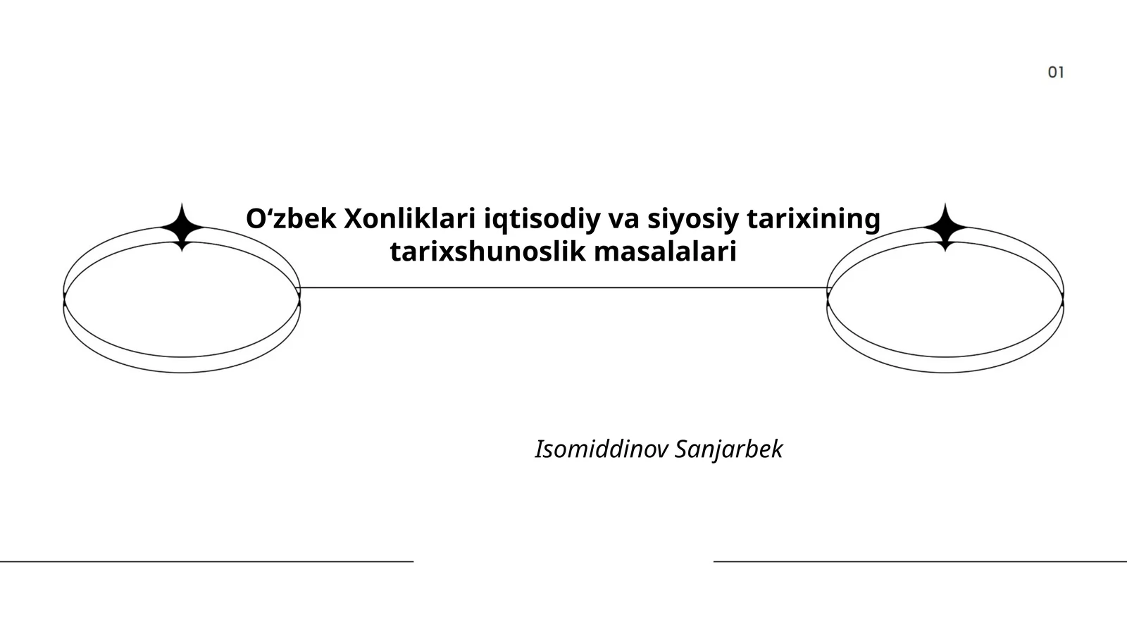 Oʻzbek Xonliklari iqtisodiy va siyosiy tarixining tarixshunoslik masalalari
