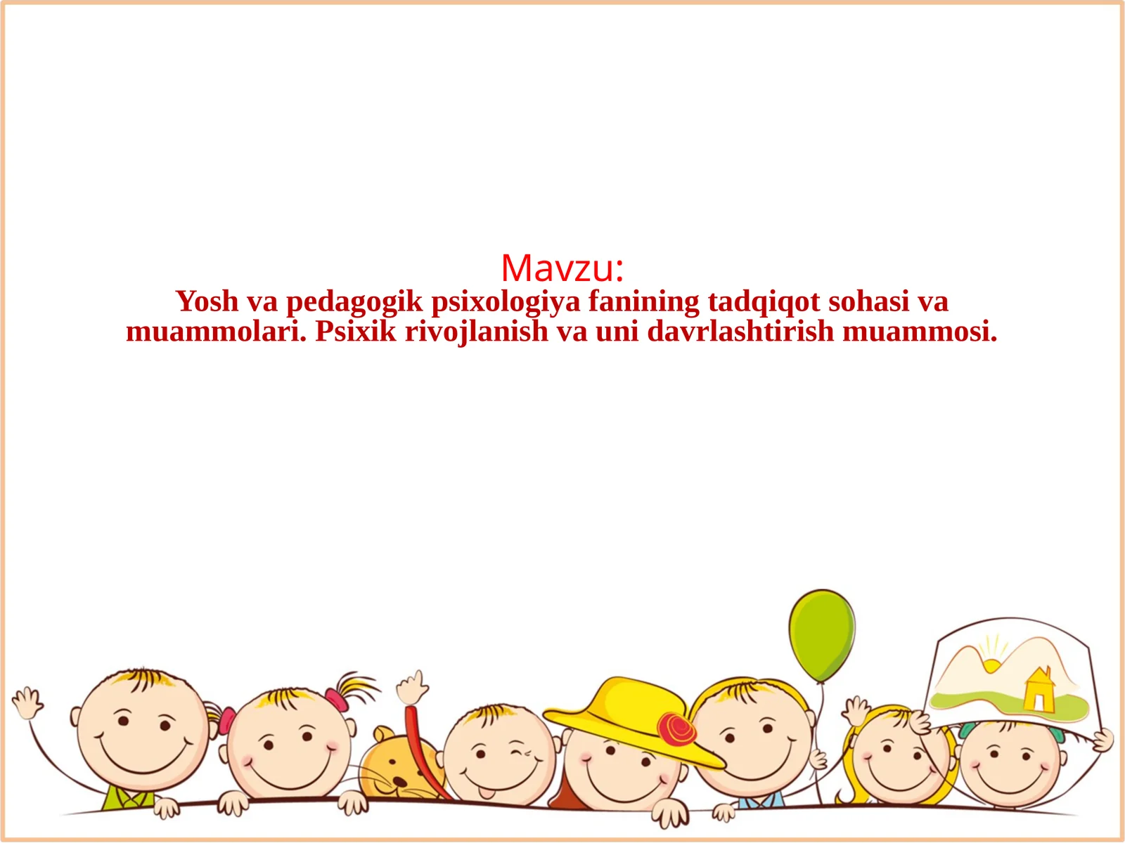 yosh va pedagogik psixologiya