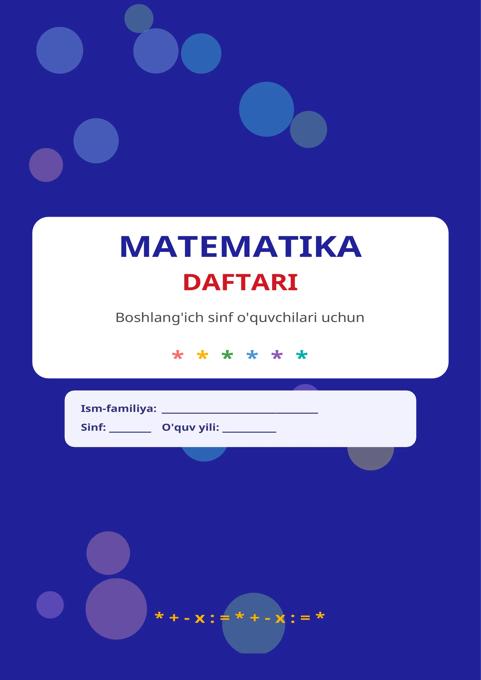 Matematika Daftar misollar