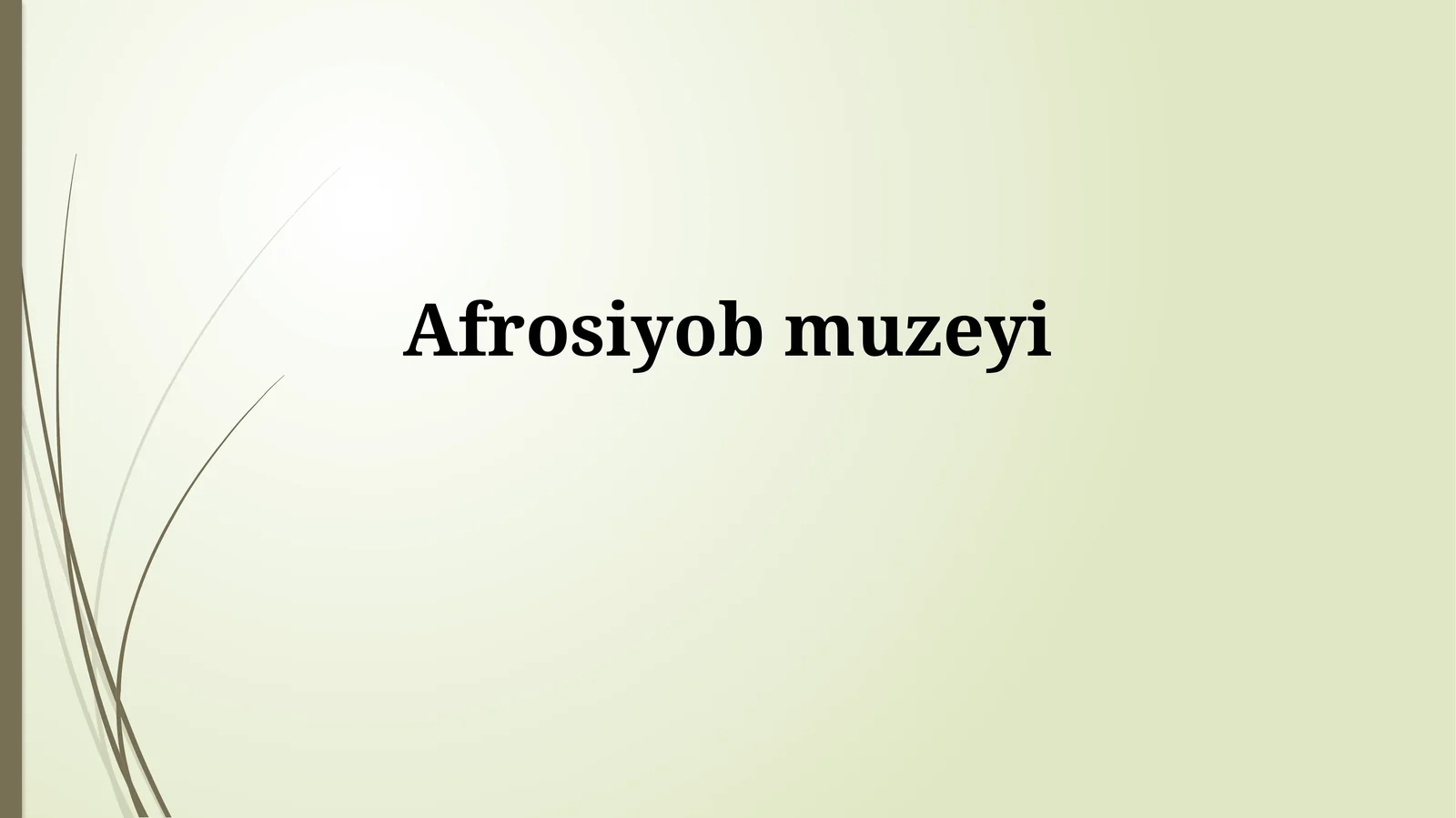 Afrosiyob Muzeyi