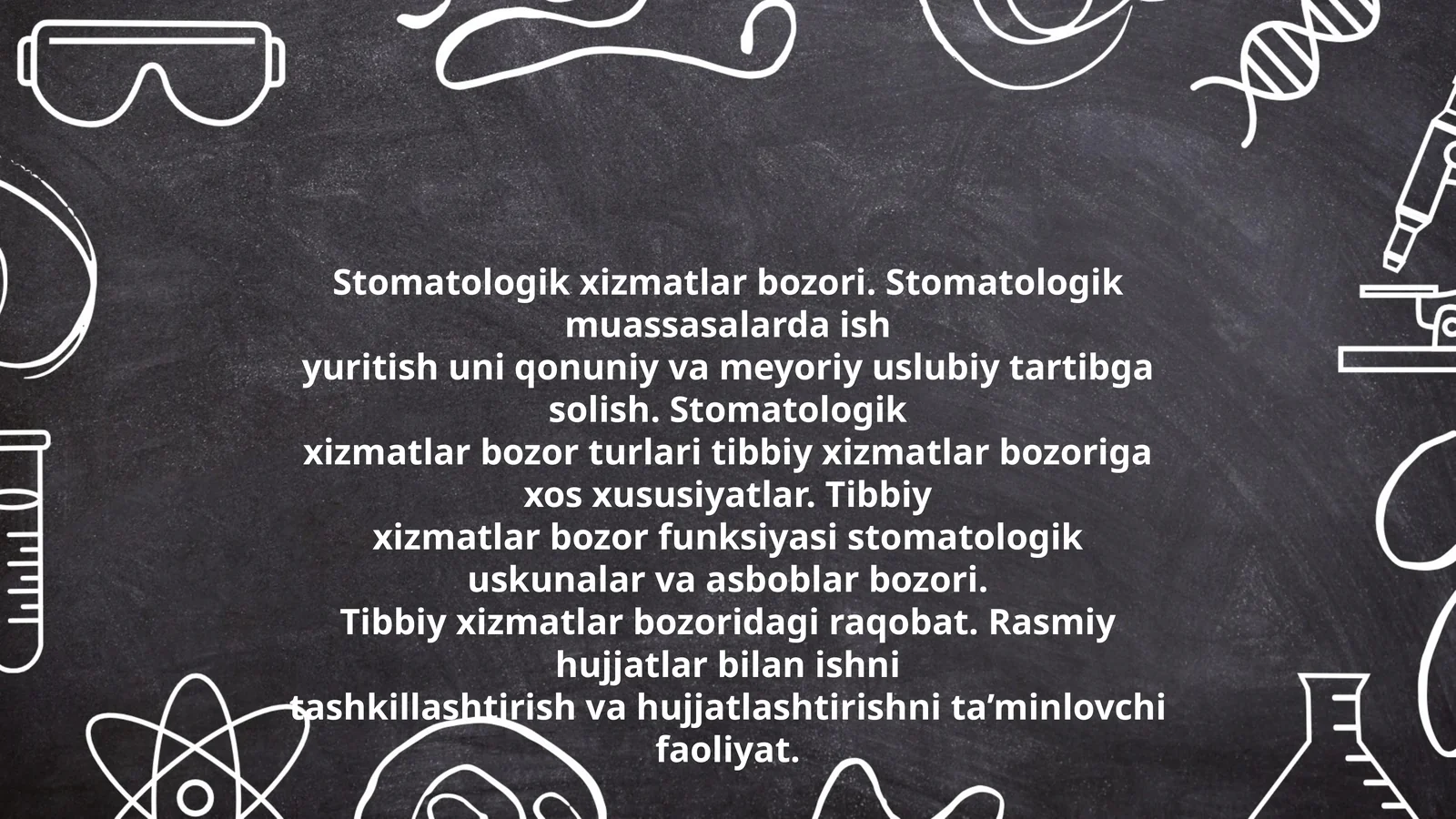 Stomatologik xizmatlar bozori
