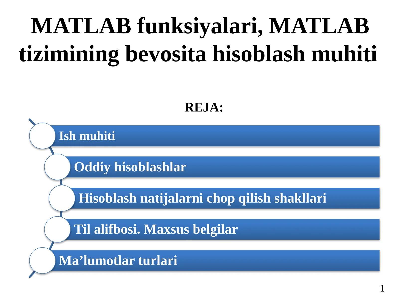 MATLAB funksiyalari