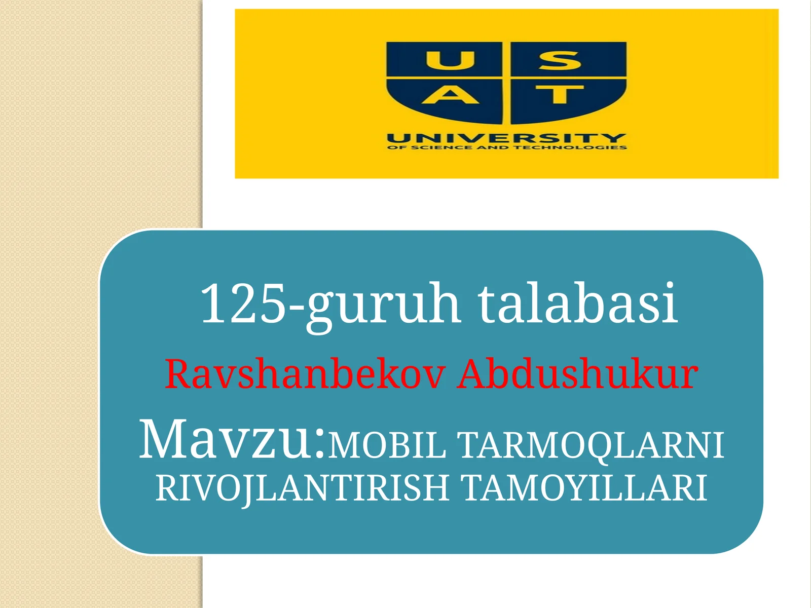 Tarmoqlarni rivojlantirish bo'yicha soha bo'yicha mutaxassis fikri bilan tanishib chiqamiz