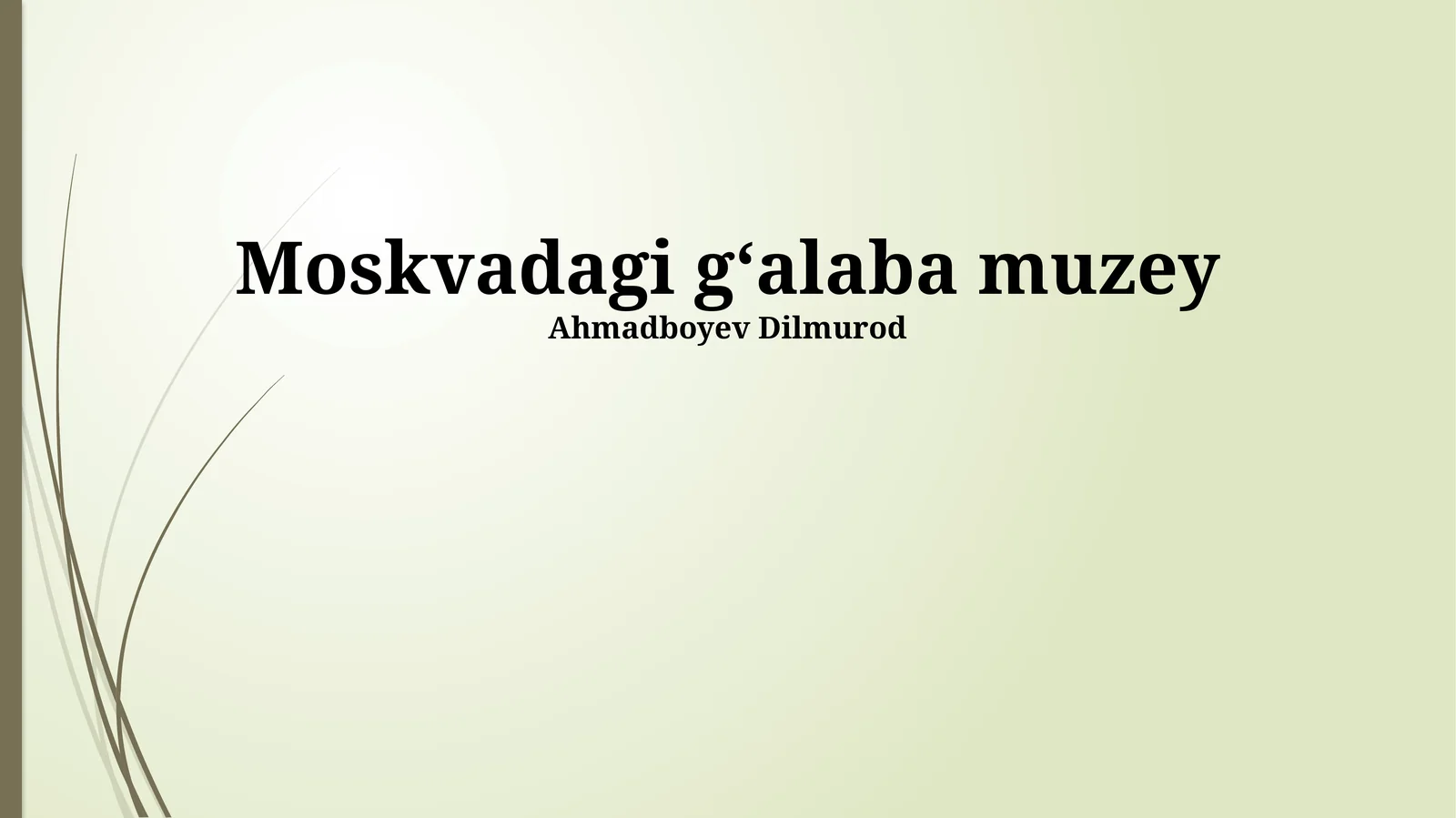 Moskvadagi g‘alaba muzey