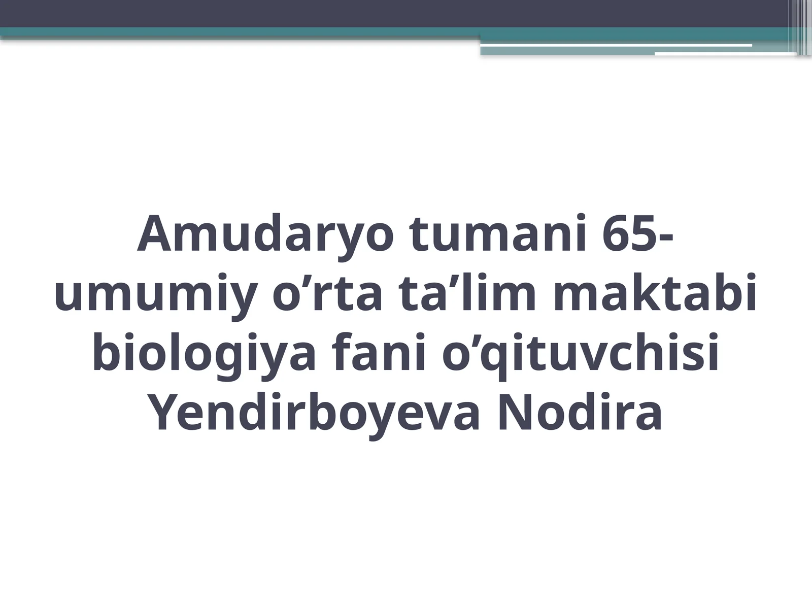 8-sinf Biologiya fanidan Nerv faoliyati tiplari, nerv sistemasi gigiyenasi ochiq dars ishlanma