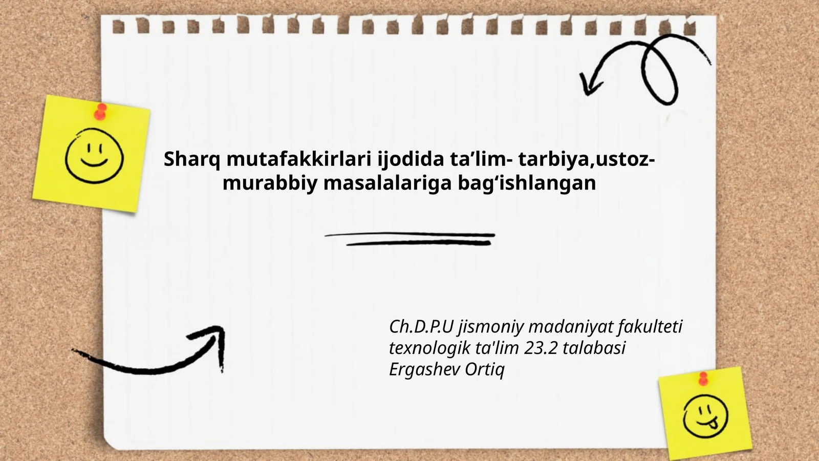 Sharq mutafakkirlari ijodida taʼlim- tarbiya,ustoz-murabbiy masalalariga bagʻishlangan