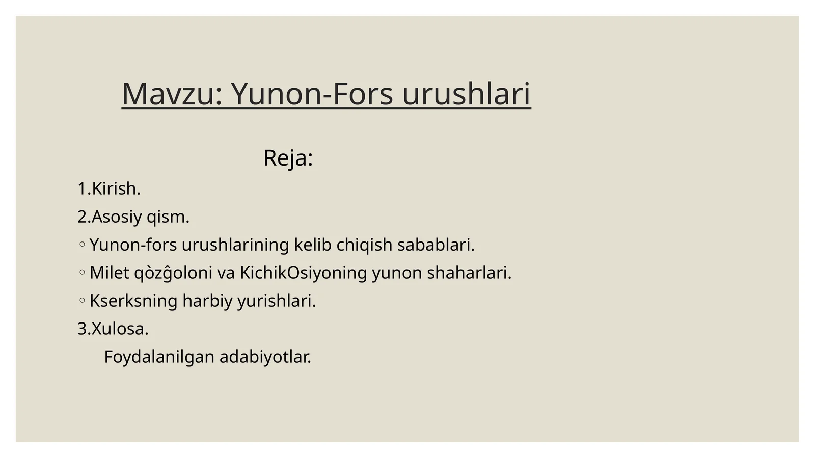 Yunon-Fors urushlari
