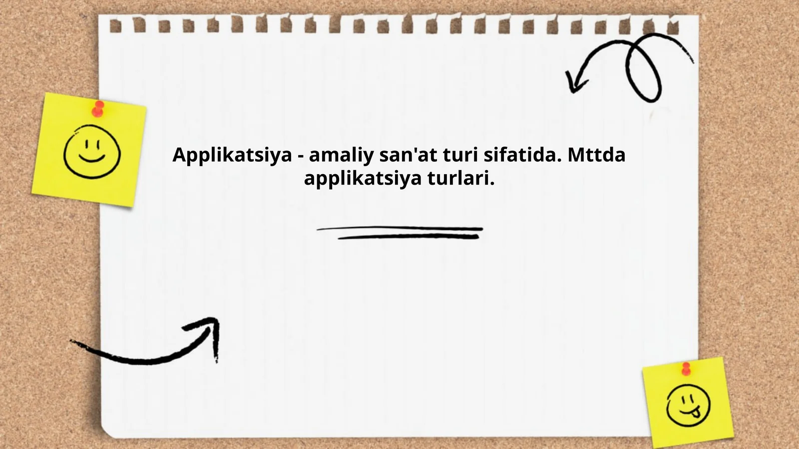 Applikatsiya - amaliy san'at turi sifatida. Mttda applikatsiya turlari