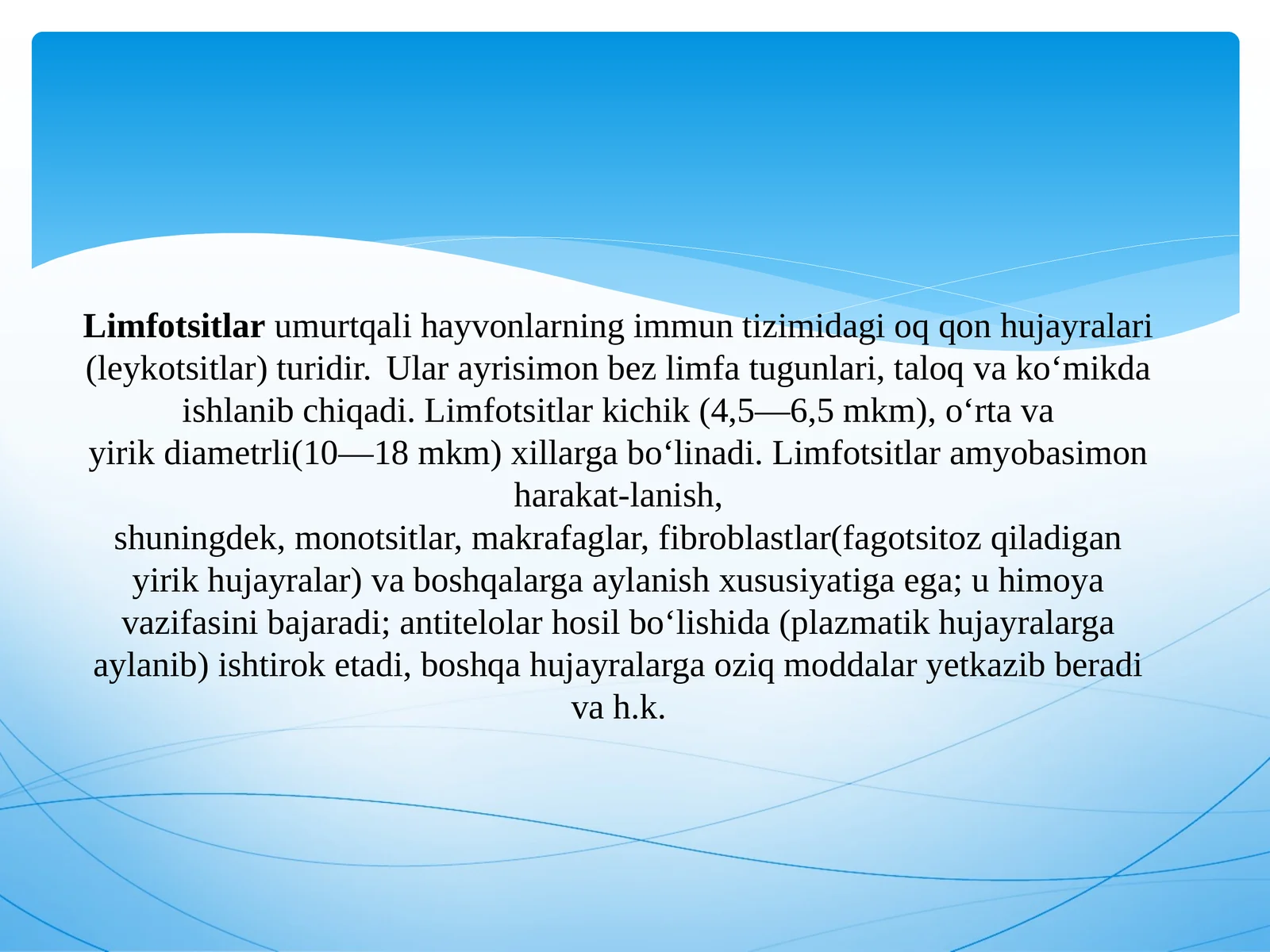 Limfotsitlar