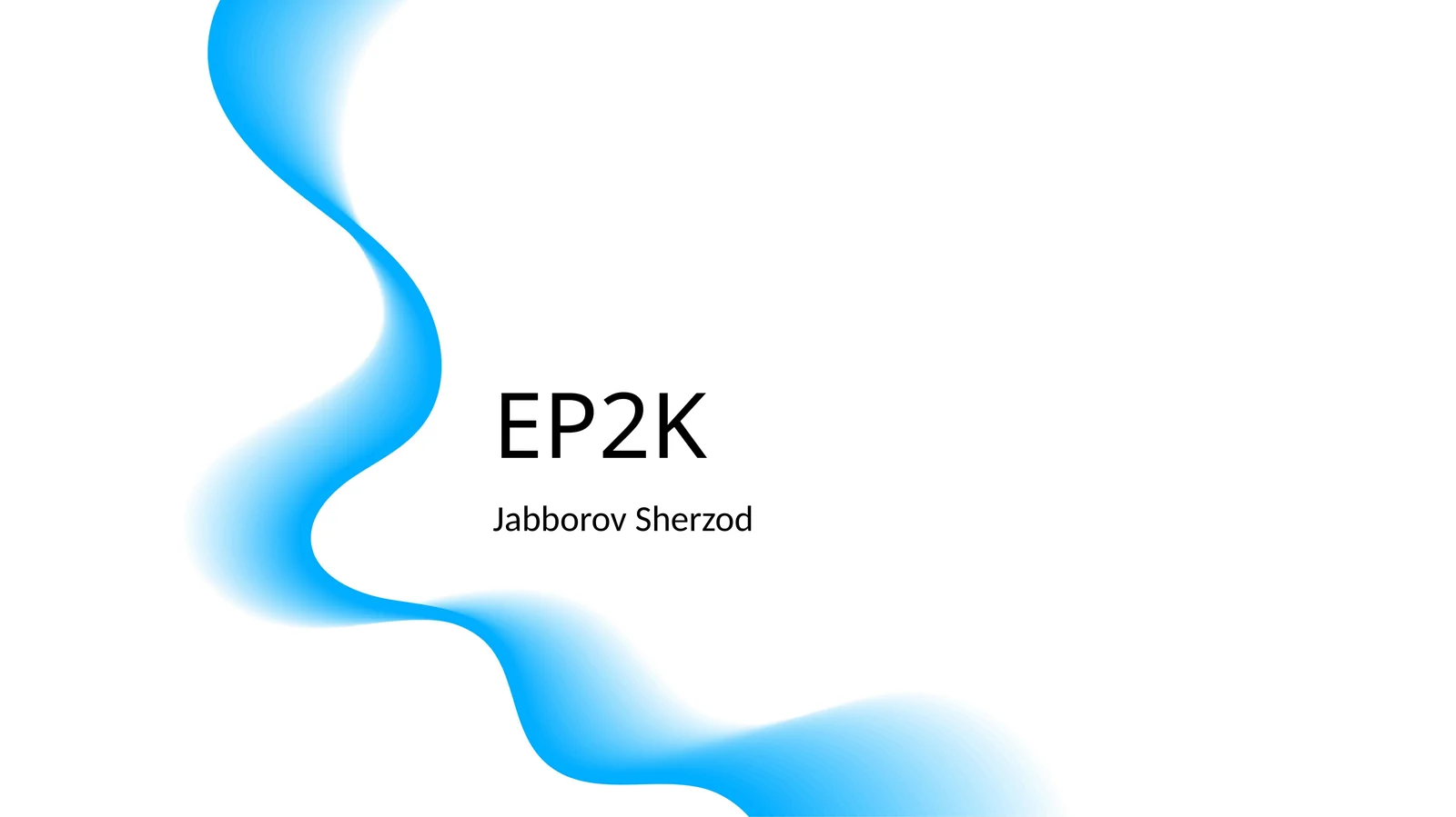 EP2K arxitekturasi va asosiy komponentlari