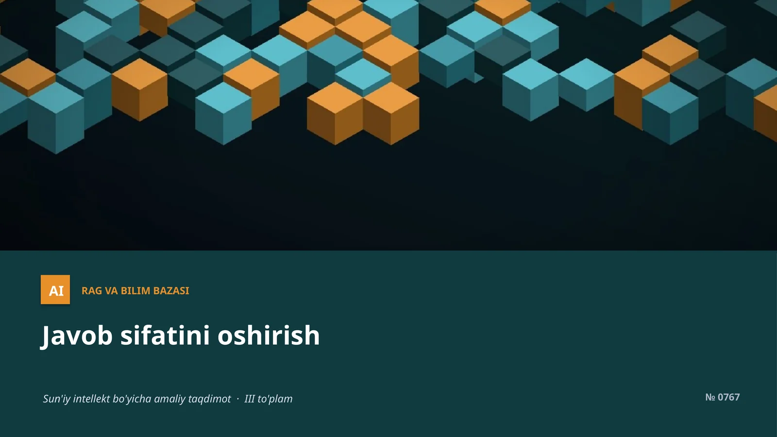 Javob sifatini oshirish