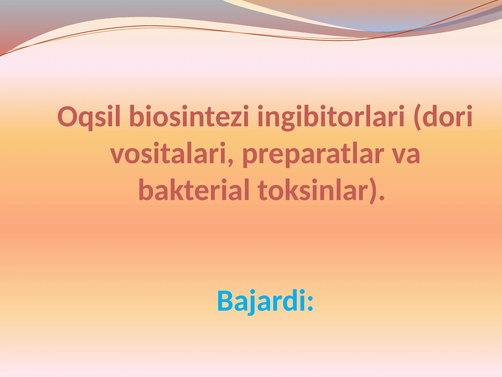 Oqsil biosintezi