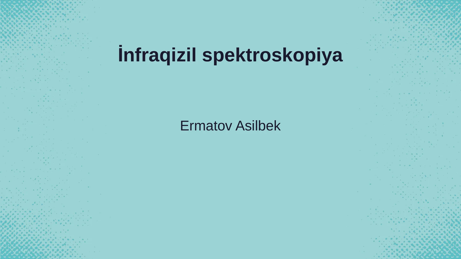 İnfraqizil spektroskopiya